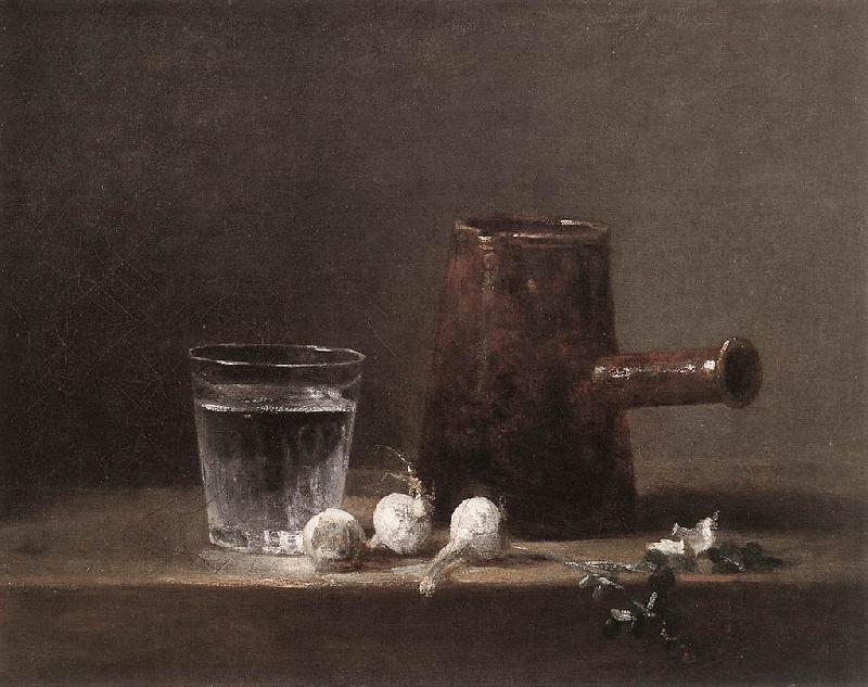 jean-Baptiste-Simeon Chardin Water Glass and Jug